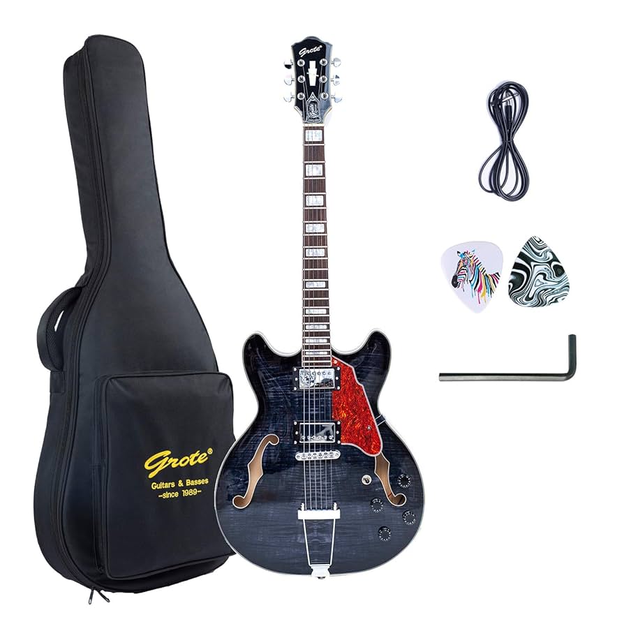 ギター GROTE 335 style Jazz Electric Guitar Amazon | GROTE 335 style Jazz Electric Guitar with Bigsby